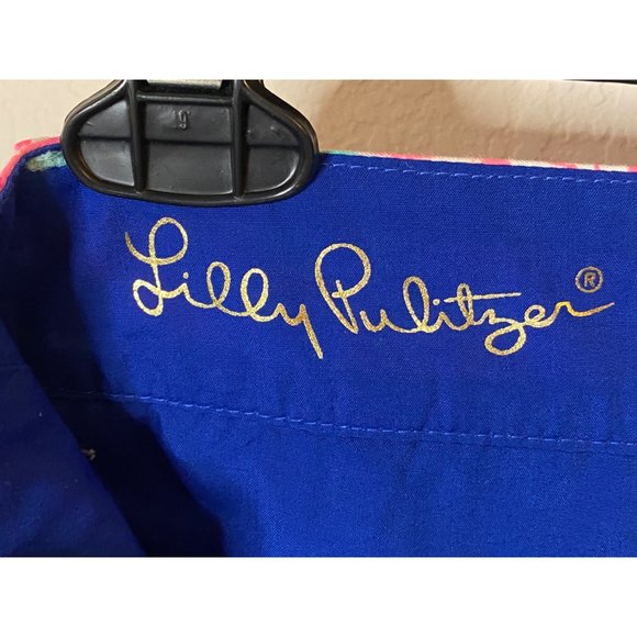 New Lilly Pulitzer Flamenco beach Flamingo Callan Short Flat Front 5" Sz 2 - Picture 9 of 12